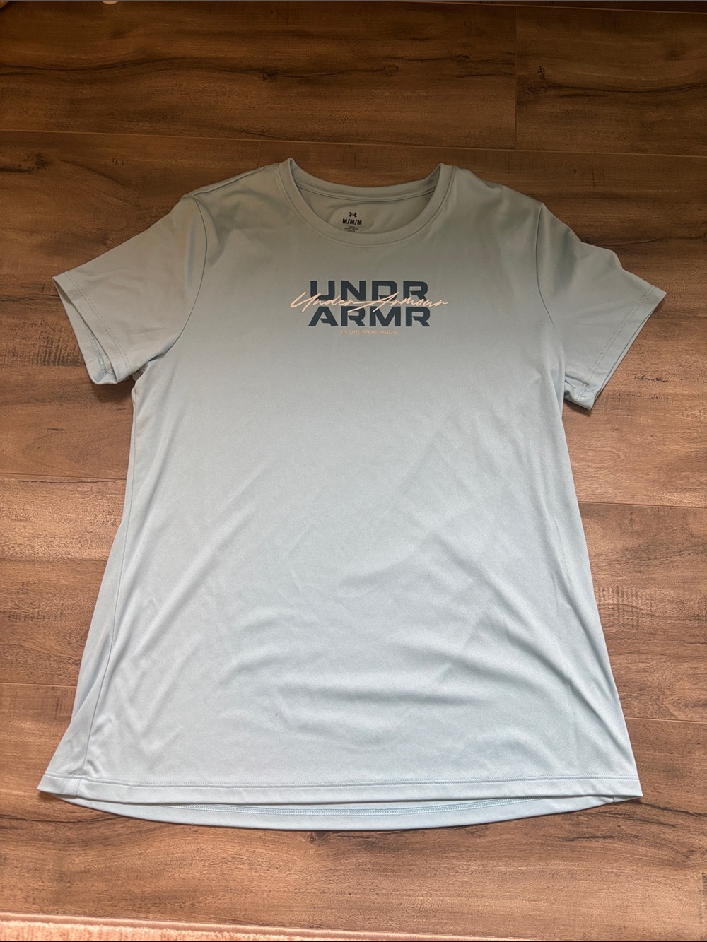 Under Armour Women’s Pale Blue Performance Tee with Logo